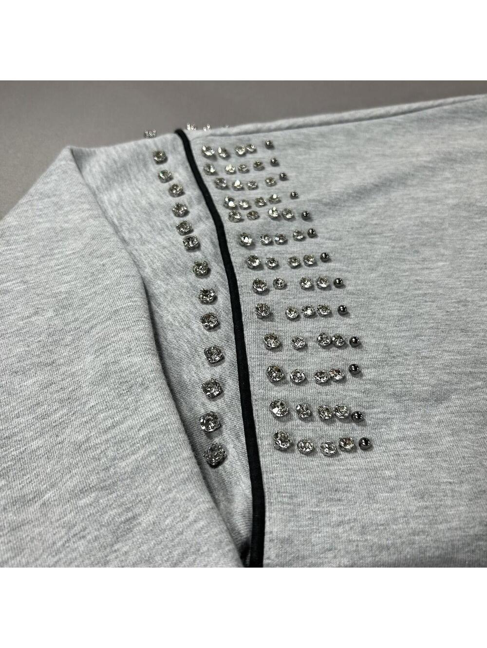 University of Washington Huskies GameDay Couture Sweatshirt Large Gray Bedazzled - Picture 6 of 7